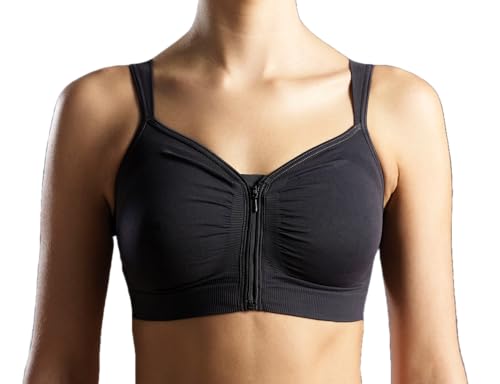 Kompressions BH nach Brust OP Carfefix Anna | Angenehmes Tragen | Einfacher Zugang zum Narbenareal | Leichtes an- und ausziehen | Nahtlose Formung 32000" schwarz XL von CAREFIX