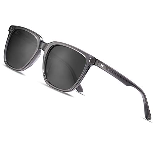 CARFIA Retro Polarisierte Herren Sonnenbrille, 100% UV-Schutz Sportliche Fahrenbrille von CARFIA