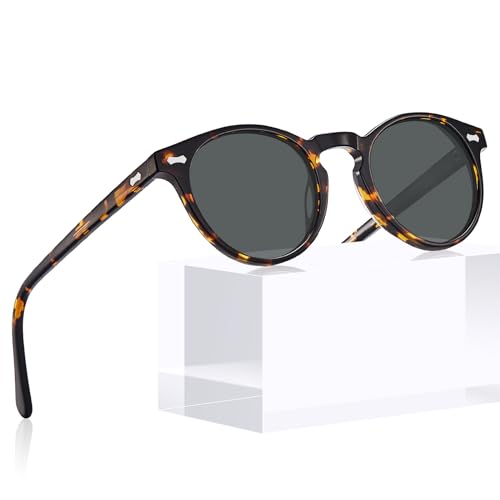 CARFIA Runde Sonnenbrille für Damen Polarisierte Frauen Sunglasses mit 100% UV Schutz von CARFIA