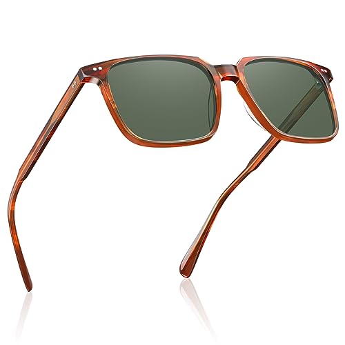 CARFIA Sonnenbrille Herren Polarisiert UV Schutz mit Etui，Sunglasses Men,Sonnenbrillen Polarisierte Cat 3 für Männer von CARFIA