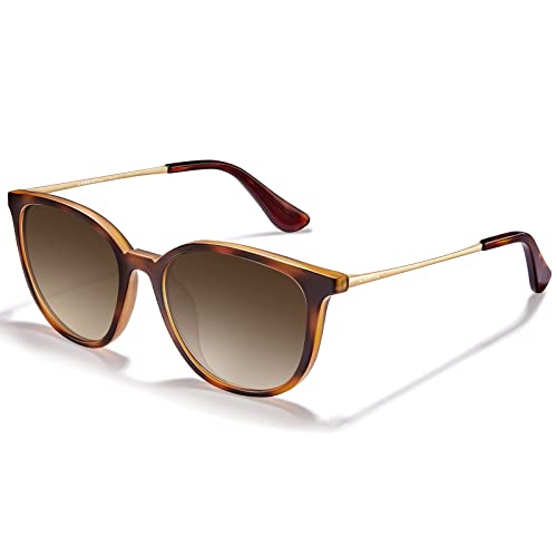 CARFIA Vintage Polarisierte Sonnenbrille für Damen Herren UV400 Schutz Ultraleicht Rahmen von CARFIA