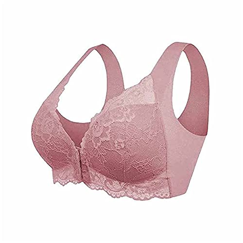 Bequemer BH, 5D-Form, Push-Up, nahtlos, keine Spuren, Schönheit, Rücken, Sport, bequemer BH, Damen, lässiger Komfort-Spitzen-BH (Rosa, 7XL) von CARGIS