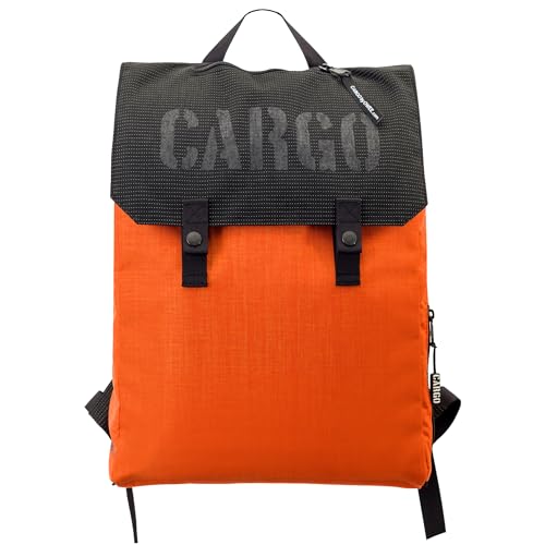 CARGO by OWEE Rückstrahlender Großer Rucksack Aus Wasserdichtem CORDURA® 1100dtex, Laptoptasche Für Damen Herren Kinder, Bequemer Fahrradrucksack, Eleganter Shopper Und Weekender 20 L (orange) von CARGO by OWEE