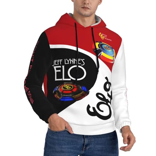 CARGUS Electric Light Band Orchestra-ELO Hoodie Herren Sweatshirt für Männer, Freizeit Pullover, Coole Streetstyle Kapuzenpullover L von CARGUS