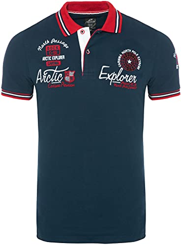 Carisma Kurzarm Poloshirt für Herren XL, Navy 100% Baumwolle • Herren Polo Shirt mit Stickerei • Regular Fit Shirt mit angenehmen von Carisma