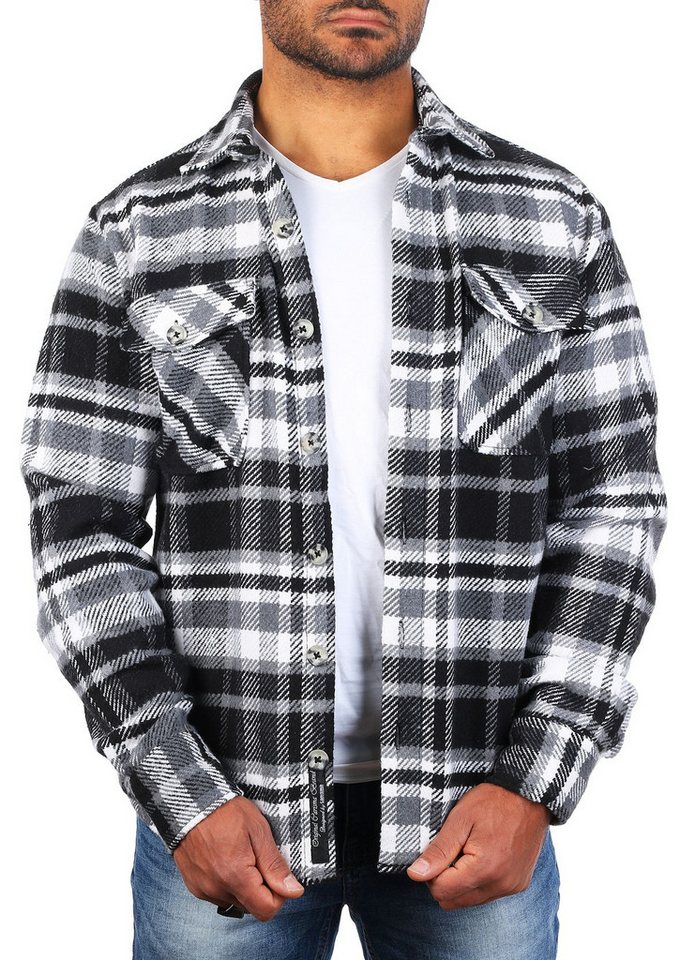 CARISMA Flanellhemd warmes Herren Holzfällerhemd mit dicker weicher Qualität 8615 Regular Langarm Kentkragen Kariert von CARISMA
