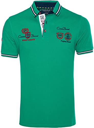 Carisma Kurzarm Poloshirt für Herren L, Grün 100% Baumwolle • Herren Polo Shirt mit Stickerei • Regular Fit Shirt mit angenehmen von Carisma