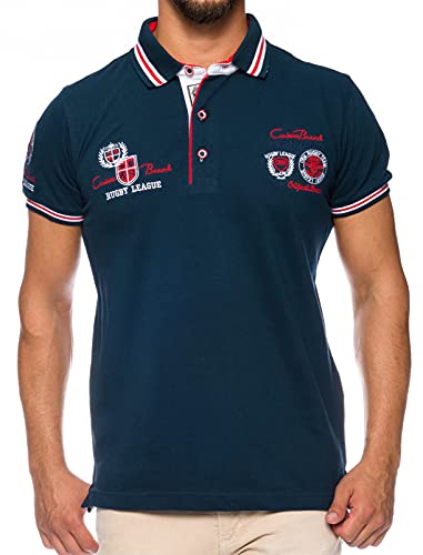 CARISMA Herren Polo-Shirt mit Stickerei, Navy, L von Carisma