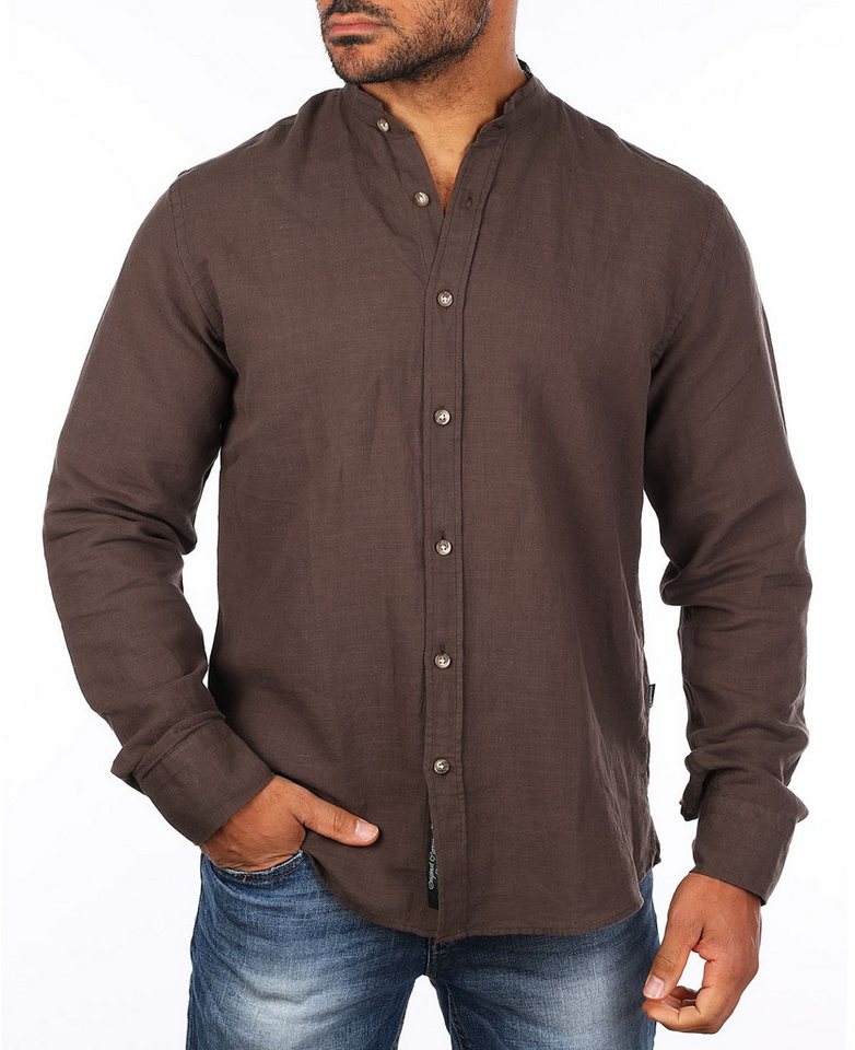 CARISMA Langarmhemd Herren Leinen Baumwoll Mix Hemd 8389 Regular Langarm Stehkragen Uni CARISMA Langarmhemd Herren Leinen Baumwoll Mix Hemd 8389 Regular Langarm Stehkragen Uni von CARISMA