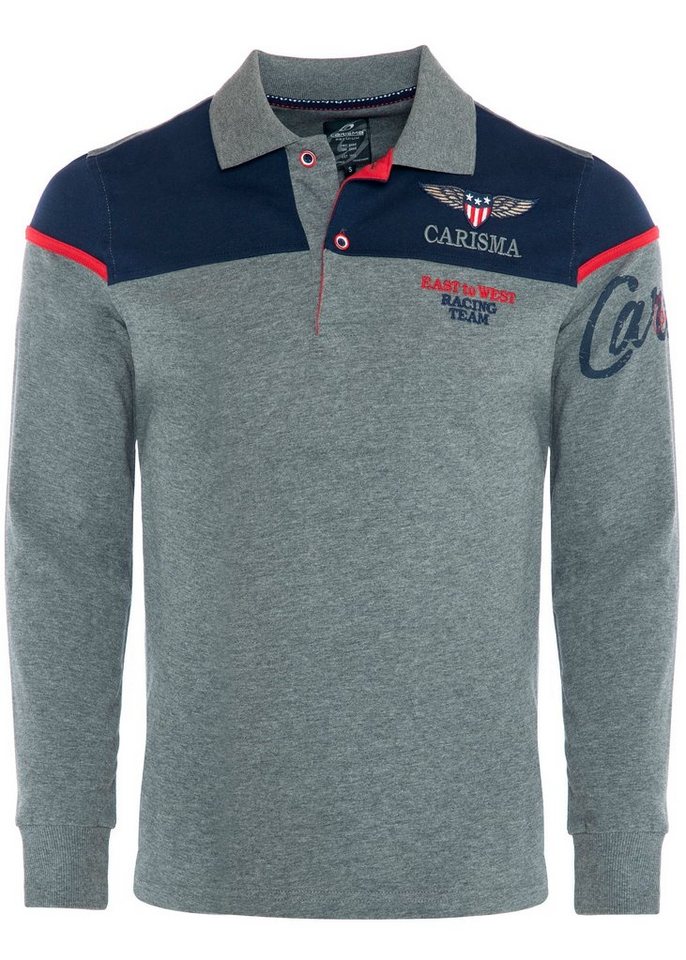 CARISMA Poloshirt mit Stickerei Rugby Team von CARISMA