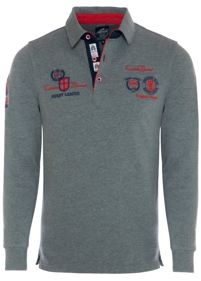 CARISMA Poloshirt mit Stickerei Rugby Team von CARISMA