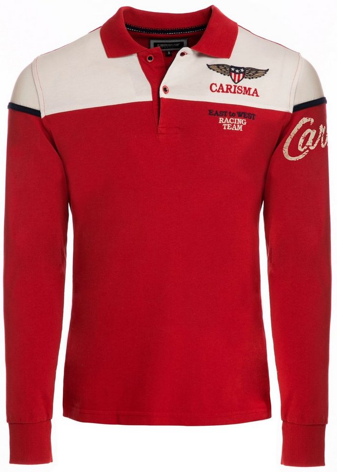 CARISMA Poloshirt mit Stickerei Rugby Team von CARISMA