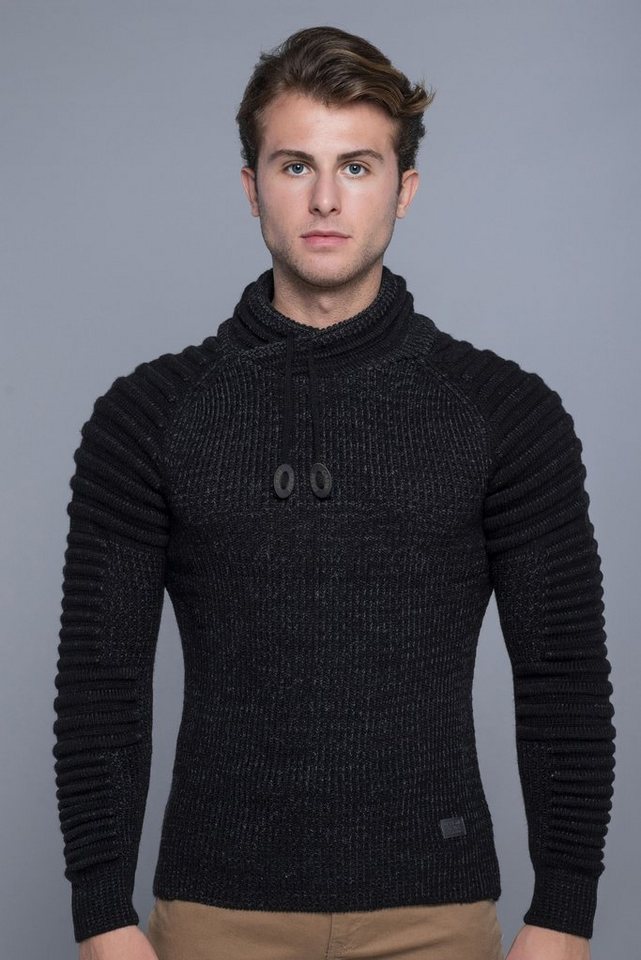 CARISMA Strickpullover Strick-Pullover mit Schalkragen und gerippten Ärmeln mit Schalkragen und gerippten Ärmeln von CARISMA