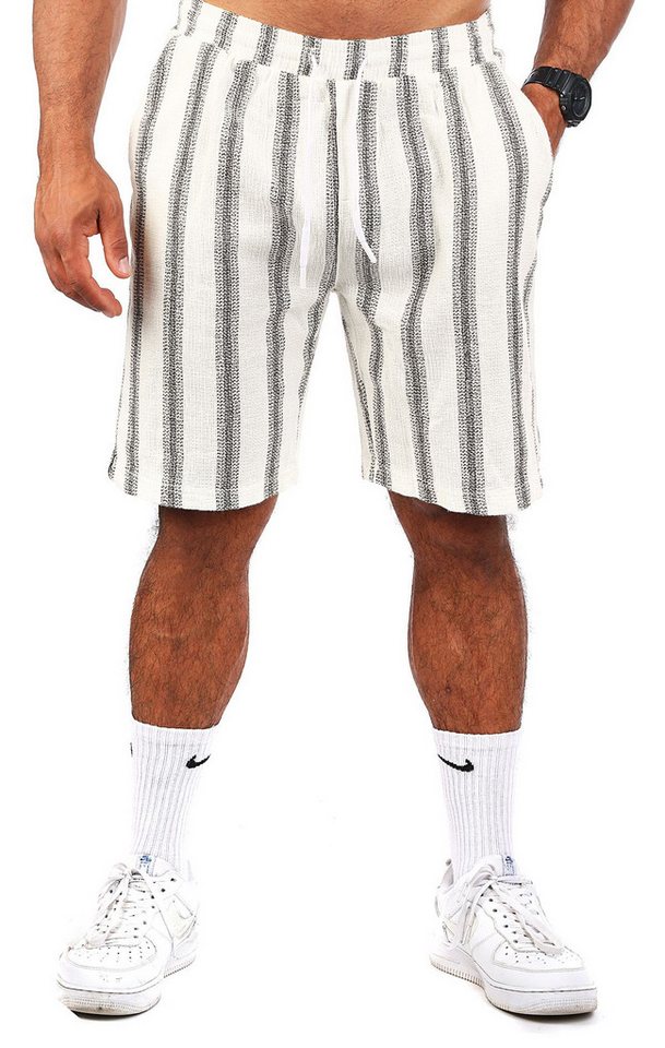CARISMA Shorts Herren kurze Hose trendig angenehm grob gewebt retro Look 2201-2195 Elastikbund mit Tunnelzug von CARISMA