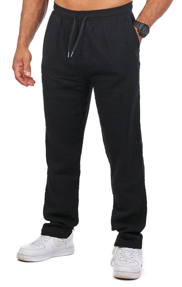 CARISMA Strandhose Herren Musselin Hose lang trendig angenehm luftig locker regular 2162 in Unifarbe CARISMA Strandhose Herren Musselin Hose lang trendig angenehm luftig locker regular 2162 in Unifarbe von CARISMA