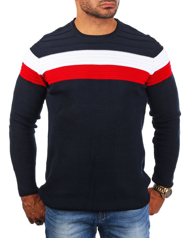 CARISMA Strickpullover Herren leichter Feinstrick einfarbig uni gestreift retro Look 7558 CARISMA Strickpullover Herren leichter Feinstrick einfarbig uni gestreift retro Look 7558 von CARISMA