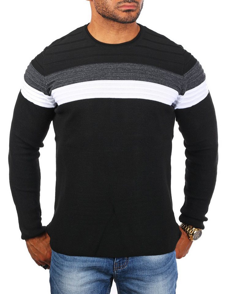 CARISMA Strickpullover Herren leichter Feinstrick einfarbig uni gestreift retro Look 7558 CARISMA Strickpullover Herren leichter Feinstrick einfarbig uni gestreift retro Look 7558 von CARISMA