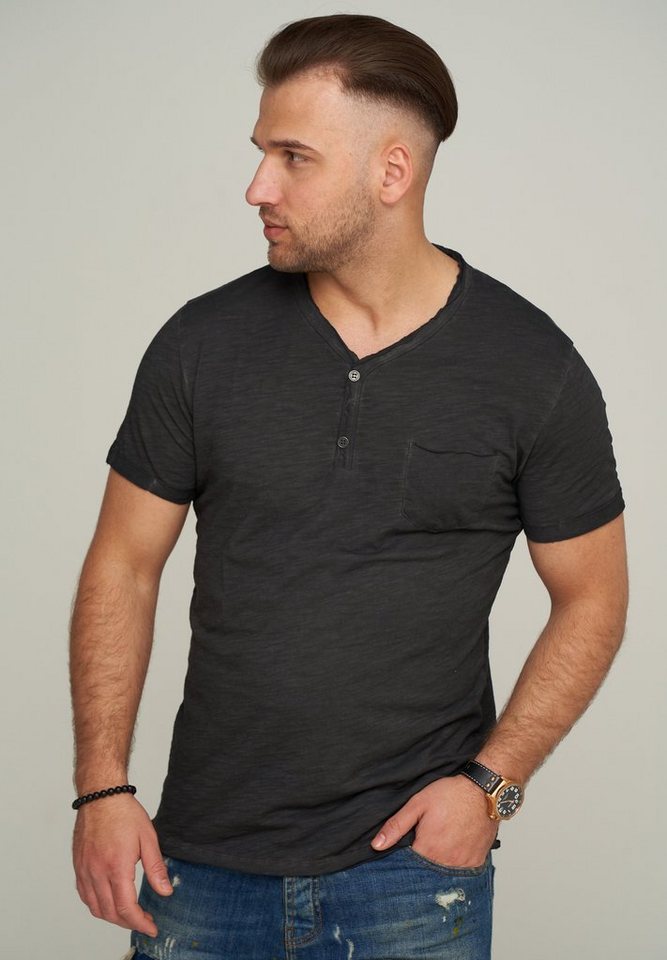 CARISMA T-Shirt CRMORELOS mit Knopfleiste & Brusttasche von CARISMA