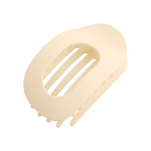 Flache Haarspange, oval, für Damen und Mädchen, französischer starker Halt, Haarspangen für dickes, dünnes Haar, bequemes, gebogenes Design von CARISSETT