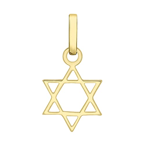 CARISSIMA Anhänger für Damen, 9 Karat Gelbgold, Davidstern, Kette nicht im Lieferumfang enthalten von CARISSIMA