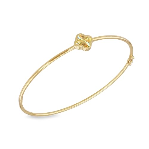 CARISSIMA Damen 9ct Gelbgold Regenbogen-Blüten Armreif von CARISSIMA