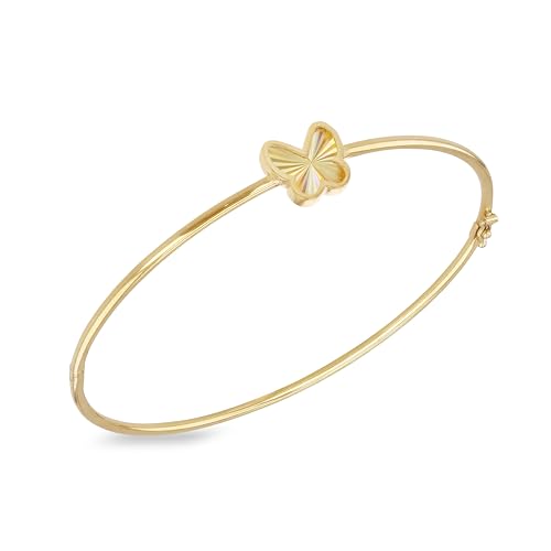 CARISSIMA Damen 9ct Gelbgold Regenbogen-Schmetterling Armreif von CARISSIMA