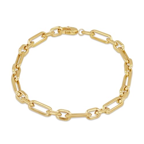 CARISSIMA Damen Armband aus 9 Karat Gelbgold, 5 mm, Figabelcher 1+1, 19 cm/7,5'' von CARISSIMA