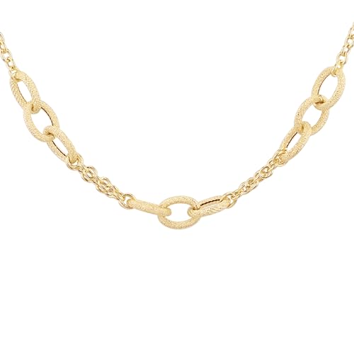 CARISSIMA Damen-Halskette aus 9 Karat Gelbgold mit 3 verdrehten Gliedern, 12,2 x 9 mm, 51 cm von CARISSIMA