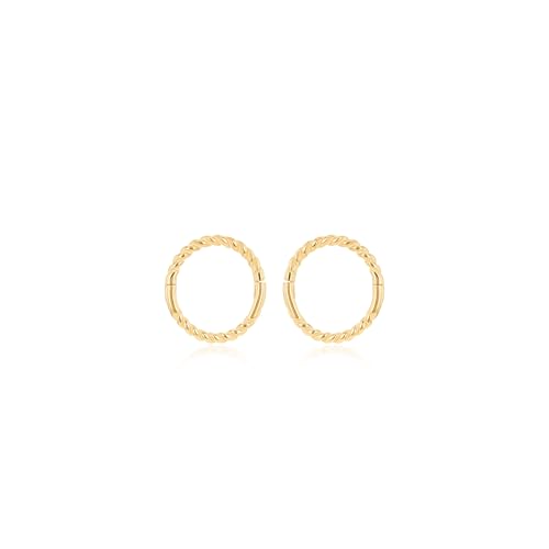 Carissima Damen 9 Karat Gelbgold 10 mm Twist Endless Creolen von CARISSIMA