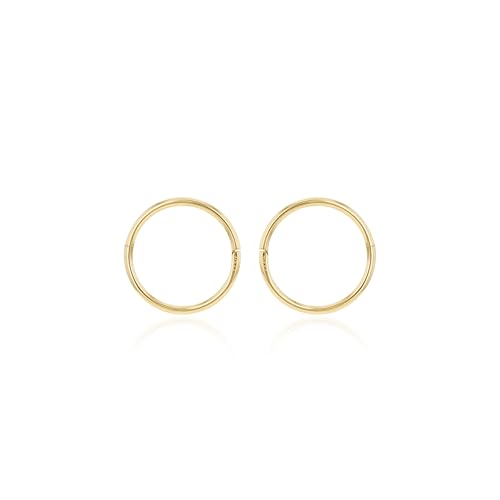 Carissima Damen 9 Karat Gelbgold 12 mm Endless Creolen von CARISSIMA