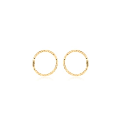 Carissima Damen 9 Karat Gelbgold 12 mm Twist Endless Creolen von CARISSIMA