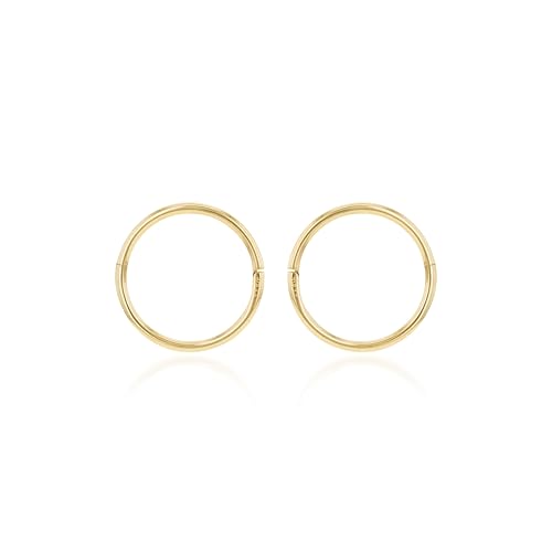Carissima Damen 9 Karat Gelbgold 14 mm Endless Creolen von CARISSIMA