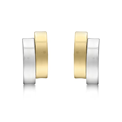 Carissima Gold Damen-Ohrstecker 2 Band 375 Bicolor - 2.55.8479 von CARISSIMA