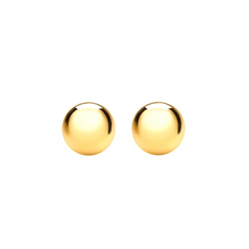 CARISSIMA Damen 5 mm Ball Ohrstecker 18k (750) Gelbgold von CARISSIMA