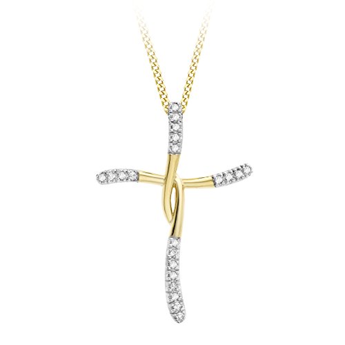 Carissima Gold Damen-Kette 9 Karat (375) Gelbgold Rundschliff Diamant von CARISSIMA