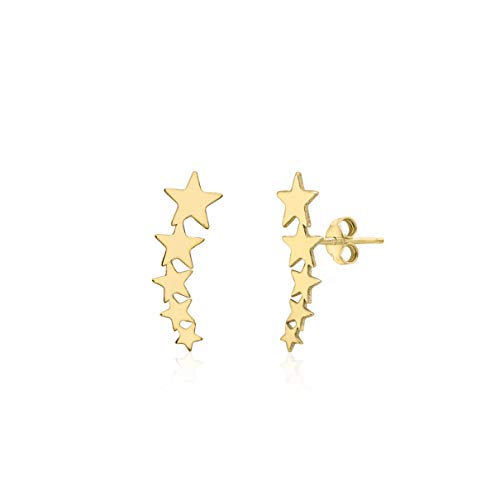 Carissima Gold Damen-Ohrstecker 5 Sterne abgestuft Gelbgold 9kt 5x15,5mm von CARISSIMA