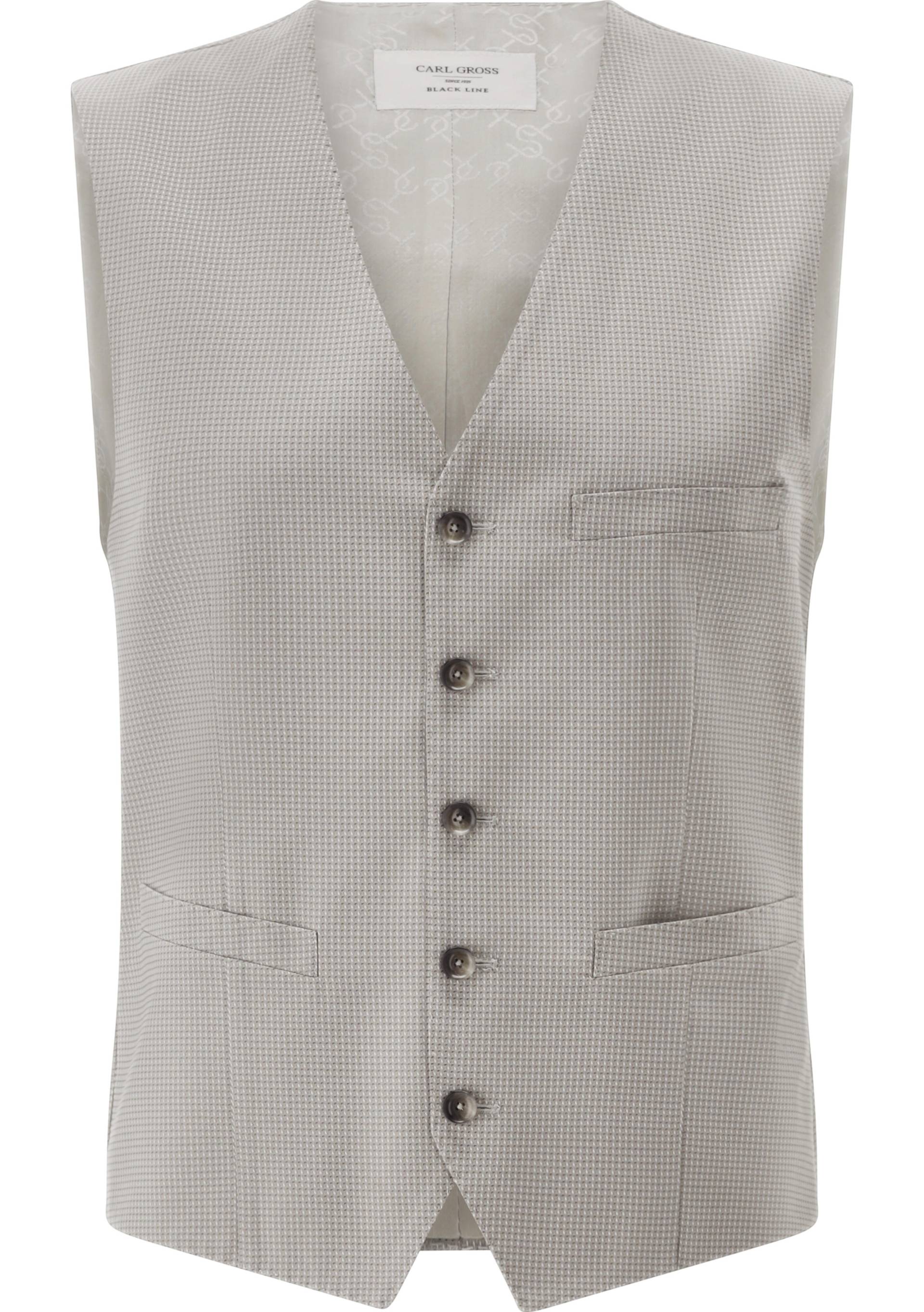 CARL GROSS BLACK LINE - CG Waldo Weste hellbeige - Gr. - 52 von CARL GROSS BLACK LINE