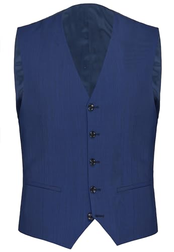CG CLUB of GENTS Weste CG Carlton, Herren, Erwachsene Männer, Business & Formal, Weste, Blau, Slim, Ärmellos von Lupantte