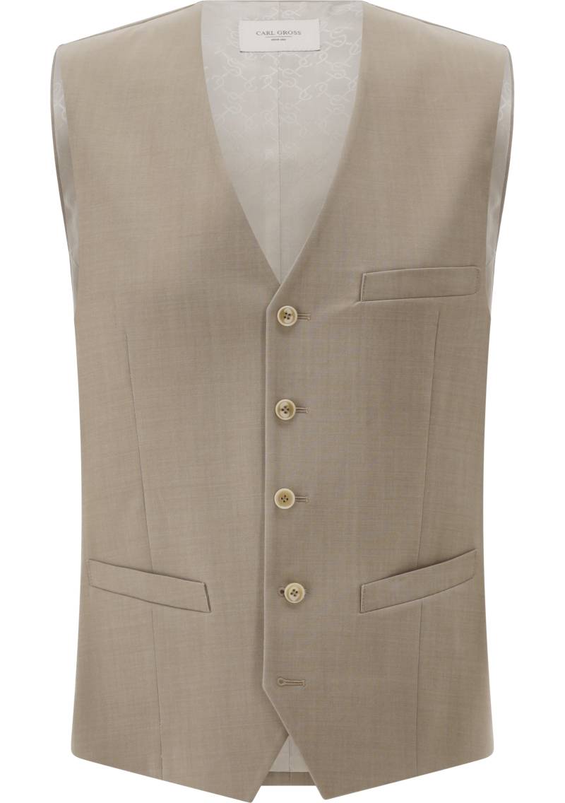 CARL GROSS - CG Winslow Weste dunkelbeige - Gr. - 56 von CARL GROSS