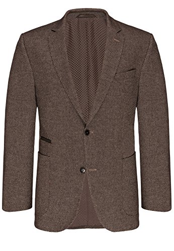 CARL GROSS Herren Freizeit Sakko Blazer Jacke CG Terry 82-317S1-72 braun,Größe 56 von CARL GROSS