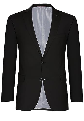 CARL GROSS Herren Anzug-Sakko TR-Shane SS, Schwarz (Schwarz 90), 54 von CARL GROSS CONCEPT GREEN