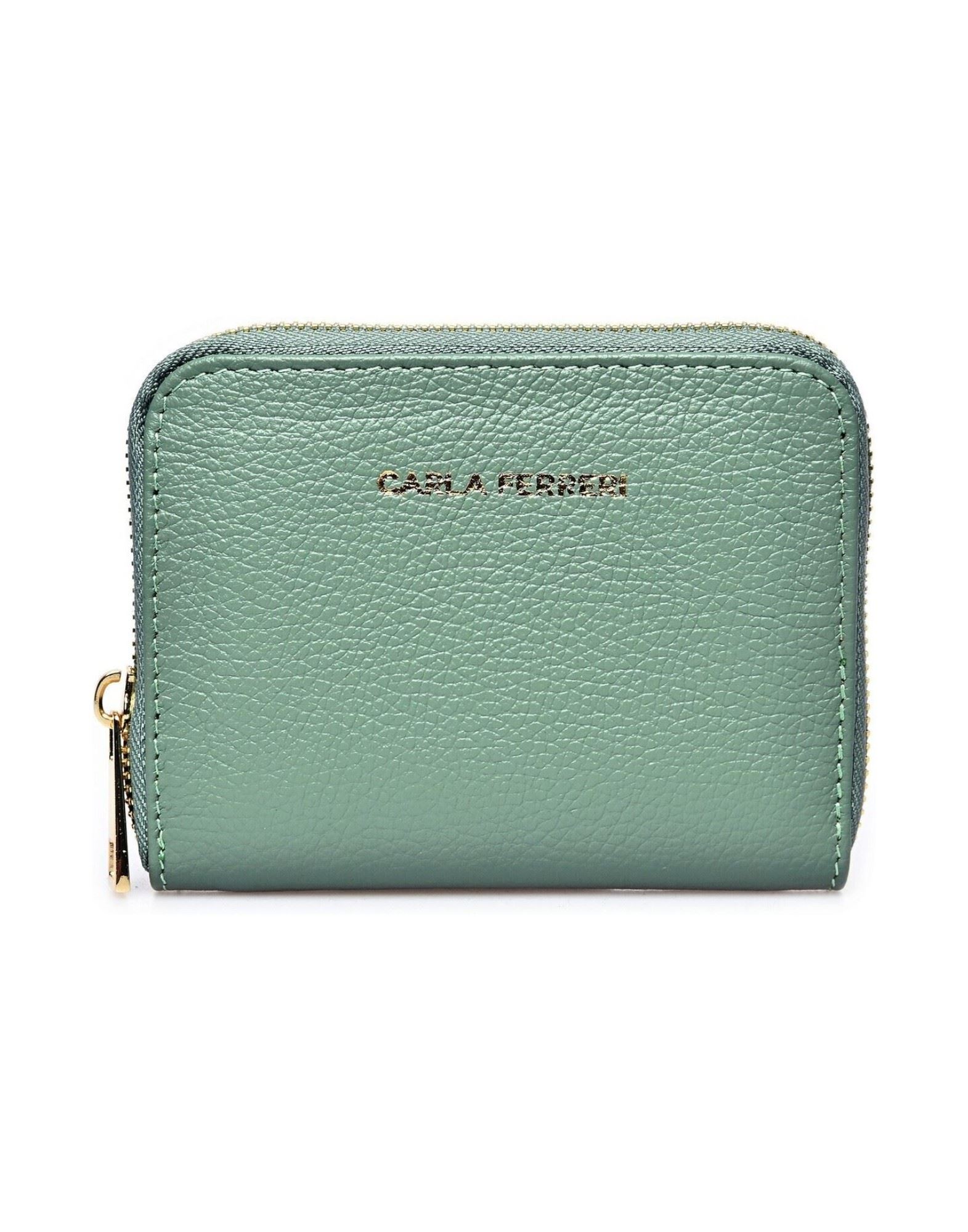 CARLA FERRERI Brieftasche Damen Neongrün von CARLA FERRERI