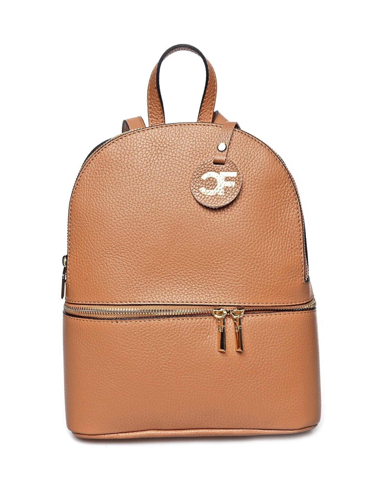 CARLA FERRERI Rucksack Damen Braun von CARLA FERRERI