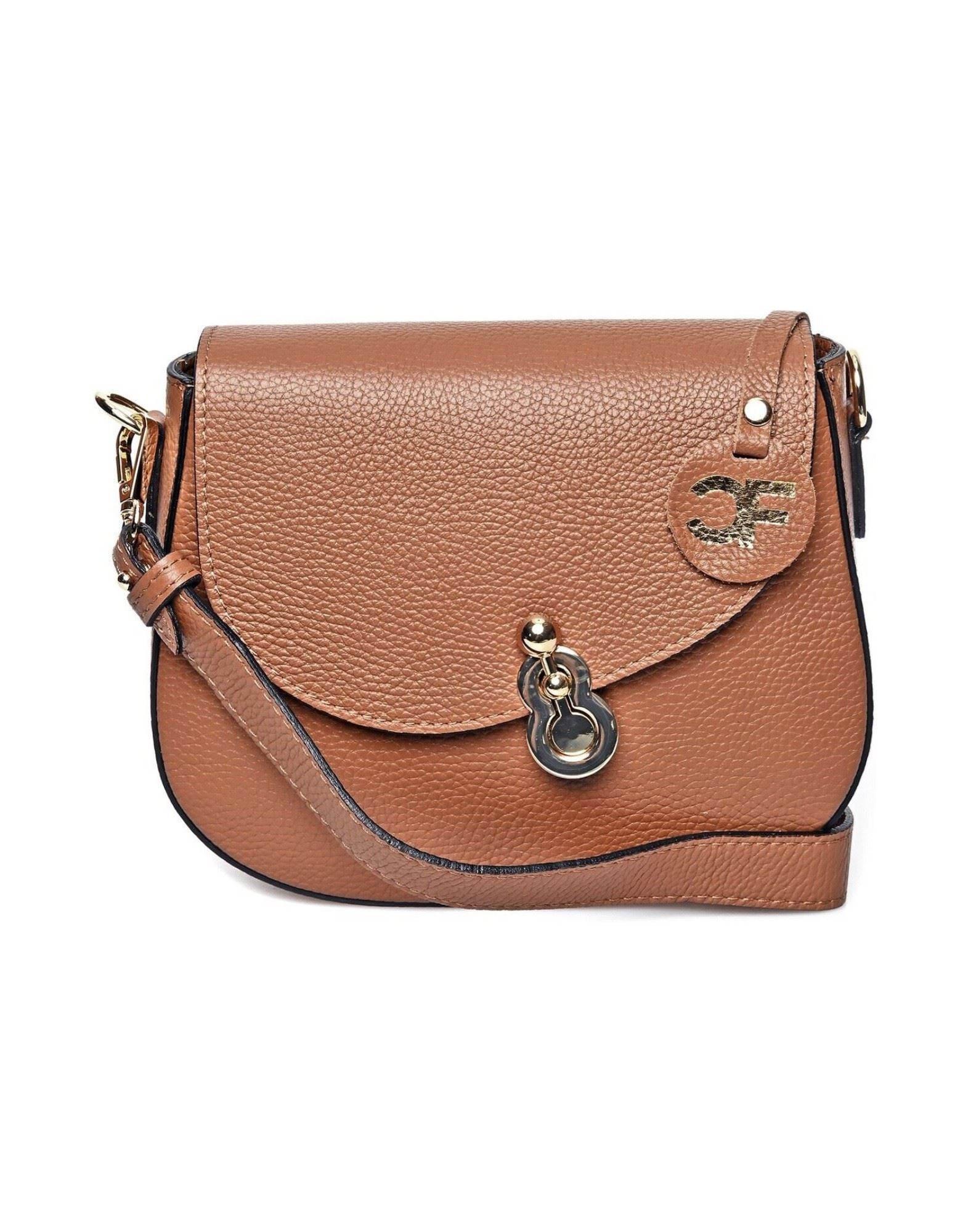 CARLA FERRERI Schultertasche Damen Braun von CARLA FERRERI