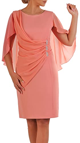 CARLA MORENO Carmen Damen Kleid elegant für Hochzeitsfeier, festlich, Communion von CARLA MORENO