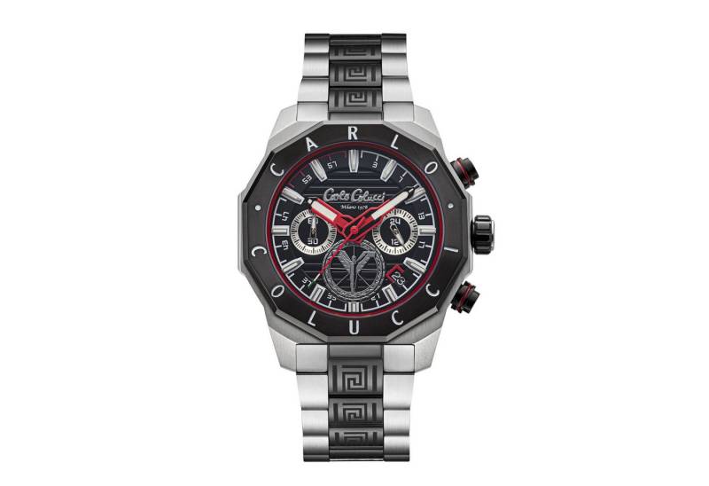 CARLO COLUCCI Quarzuhr Herrenuhr Herrenuhr 100% Edelstahl 42 Quarz Herren von CARLO COLUCCI