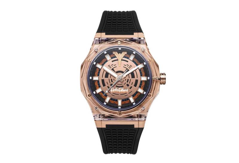 CARLO COLUCCI Quarzuhr Quarzuhr Herrenuhr 45 mm Quarz Herren CC504-1 von CARLO COLUCCI