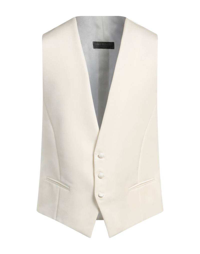 CARLO PIGNATELLI CLASSICO Couture-weste Herren Off white von CARLO PIGNATELLI CLASSICO