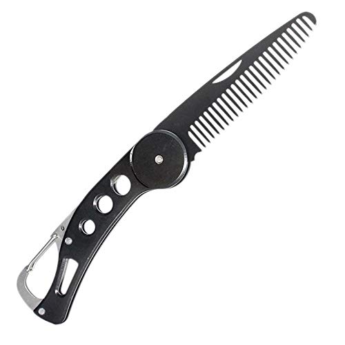 CARMIN Faltbarer Kamm Faltbarer Clip Haar Schnurr Kamm Mode MäNner Frauen Haar BüRste Kamm von CARMIN
