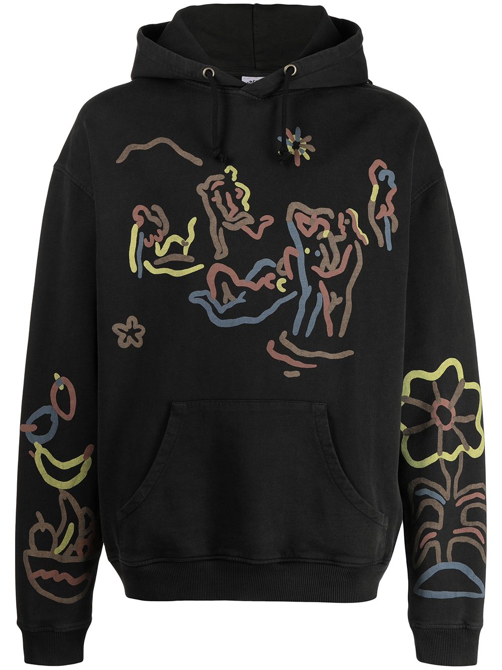 CARNE BOLLENTE Hoodie mit grafischem Print - Schwarz von CARNE BOLLENTE